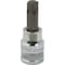 Dynamic Tools 3/8 Drive Torx Head, T50 Bit Regular Length, Chrome Socket D006350 - alternate 1